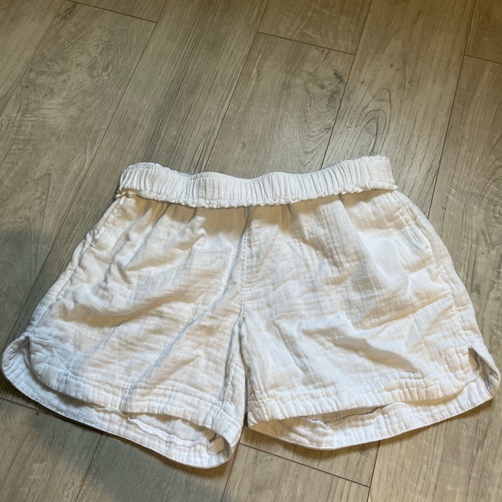 Women's White Casual Shorts